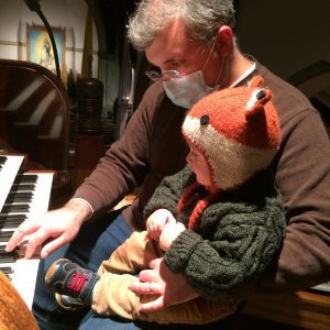 Photo of Matthew Hall and child